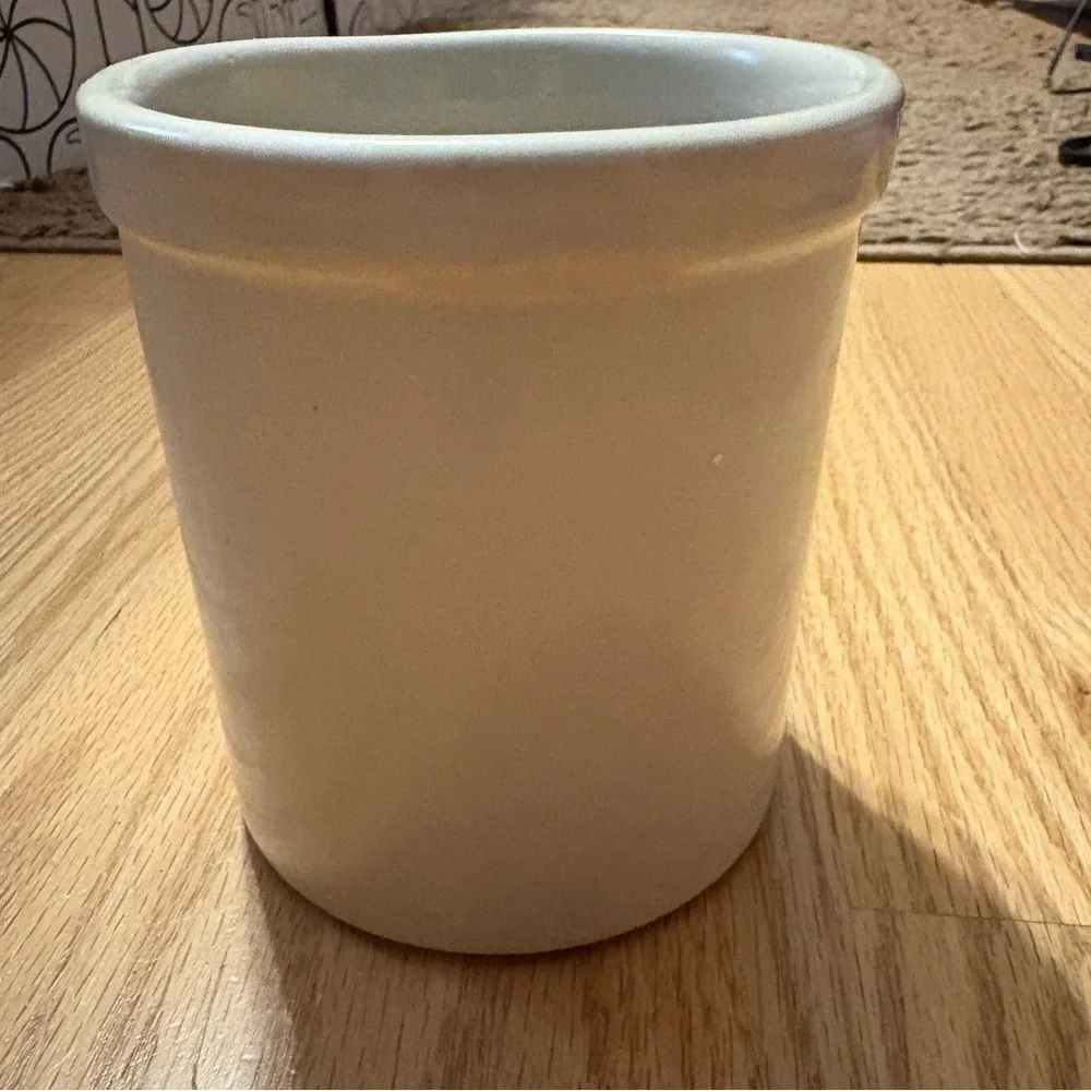 Vintage 2 Qt Robinson Ransbottom Stoneware Crock High Jar Roseville Grandpa’s